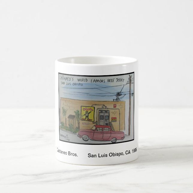 Views of San Luis Obispo, CA, Cattaneo Bros. Coffee Mug (Center)