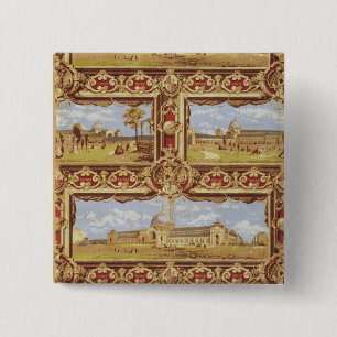 Views of the International Exhibition, 1862, Wallp 15 Cm Square Badge