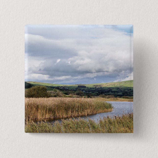 VIEWS OF WALES 15 CM SQUARE BADGE (Front)