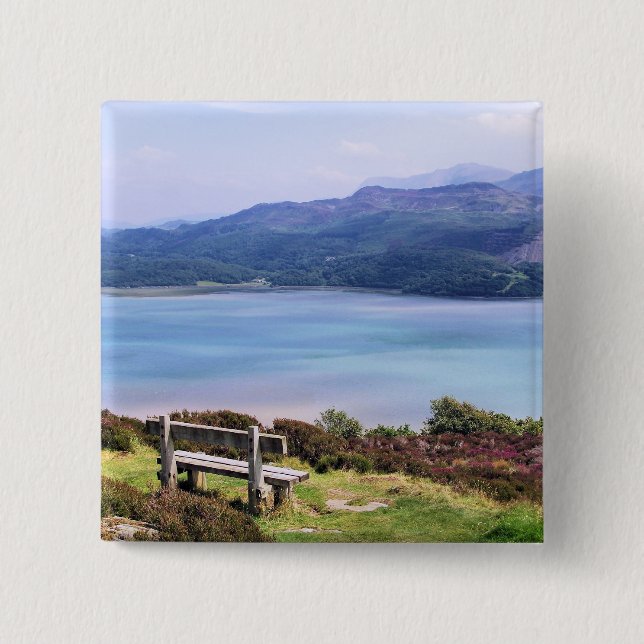 VIEWS OF WALES 15 CM SQUARE BADGE (Front)