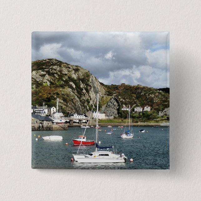 VIEWS OF WALES 15 CM SQUARE BADGE (Front)