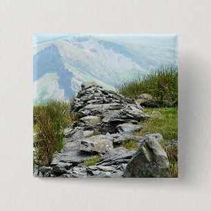 VIEWS OF WALES 15 CM SQUARE BADGE