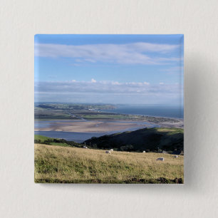 VIEWS OF WALES 15 CM SQUARE BADGE
