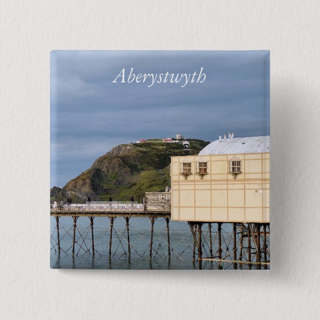 VIEWS OF WALES 15 CM SQUARE BADGE (Front)