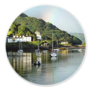 VIEWS OF WALES CERAMIC KNOB
