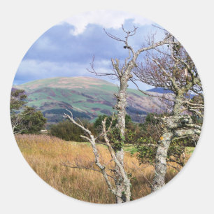 VIEWS OF WALES CLASSIC ROUND STICKER