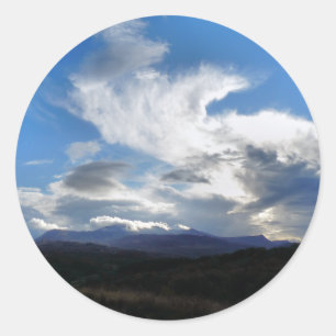 VIEWS OF WALES CLASSIC ROUND STICKER