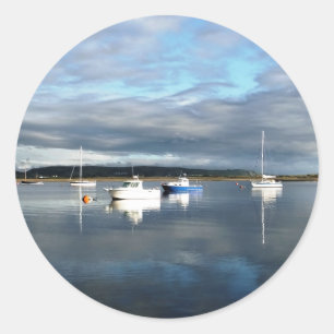 VIEWS OF WALES CLASSIC ROUND STICKER