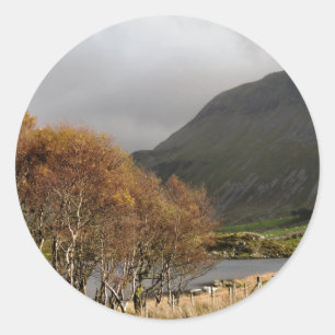 VIEWS OF WALES CLASSIC ROUND STICKER