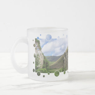 VIEWS OF WALES FROSTED GLASS COFFEE MUG