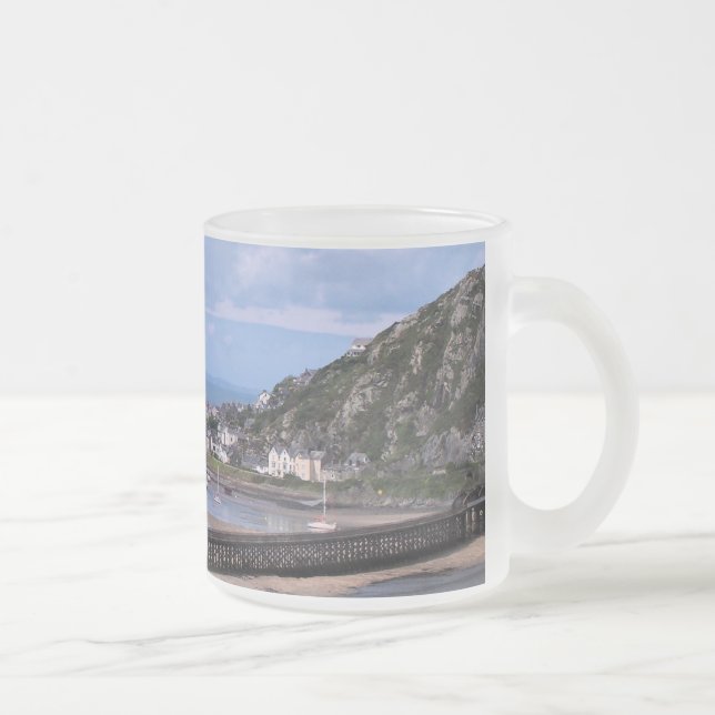 VIEWS OF WALES FROSTED GLASS COFFEE MUG (Right)