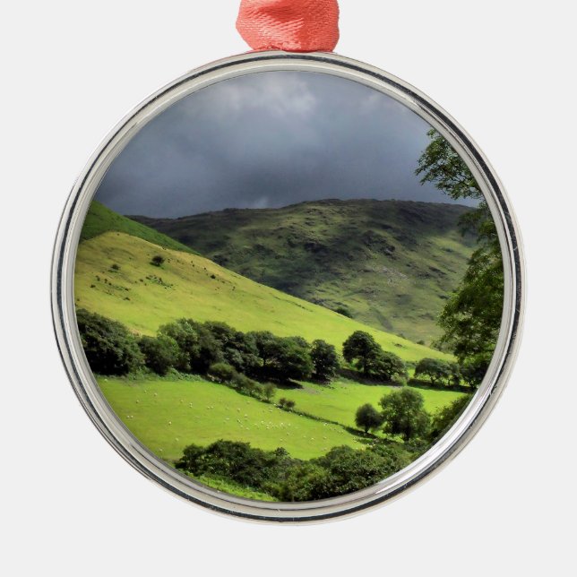 VIEWS OF WALES METAL TREE DECORATION (Front)
