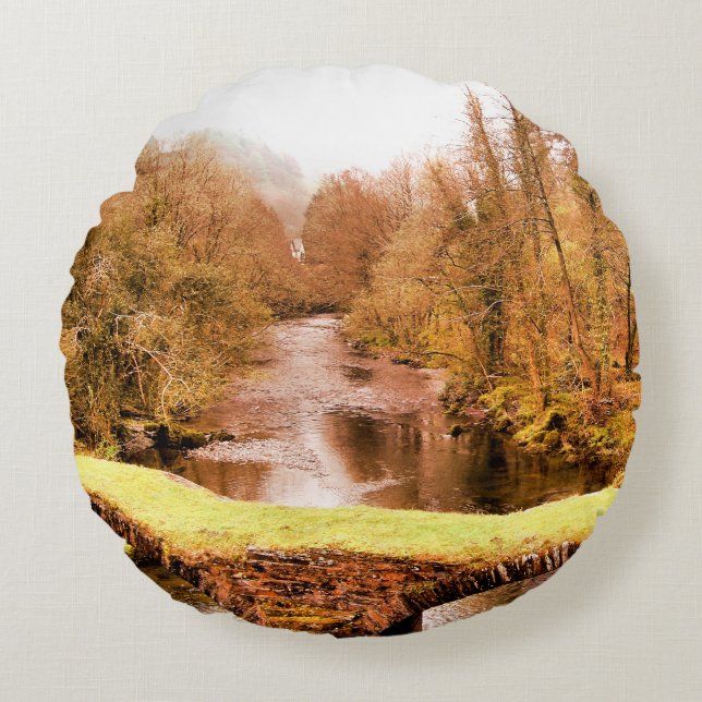 VIEWS OF WALES ROUND CUSHION (Front)