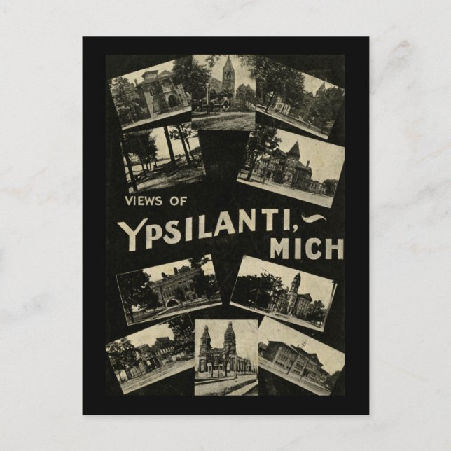 Views of Ypsilanti Michigan - Vintage Postcard (Front)