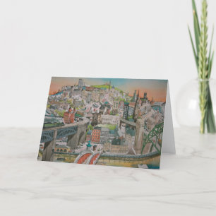 Views past and present of Newcastle upon Tyne Card