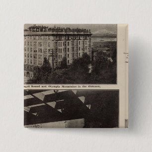 Views, Seattle 15 Cm Square Badge