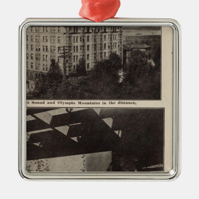 Views, Seattle Metal Tree Decoration (Front)