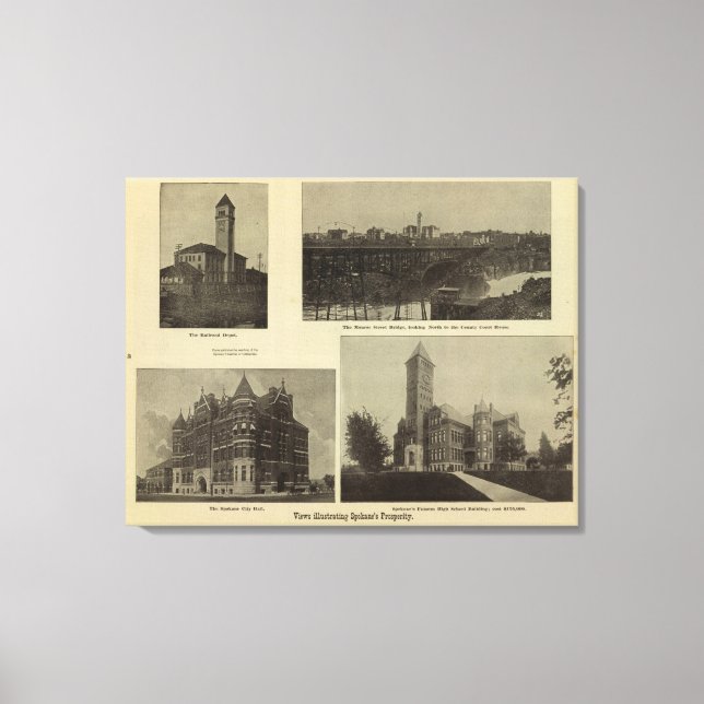 Views, Spokane's prosperity Canvas Print (Front)
