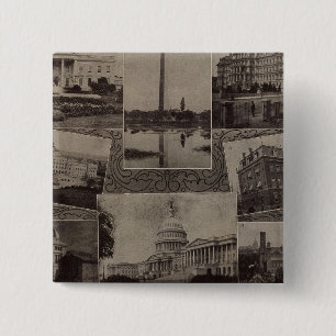 Views Washington, DC 15 Cm Square Badge