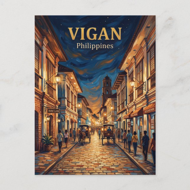 Vigan Heritage City Philippines Postcard (Front)