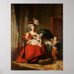 Vigée Le Brun - Marie-Antoinette And Her Children Poster