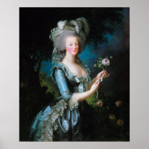 Vigée Le Brun - Marie-Antoinette With A Rose Poster