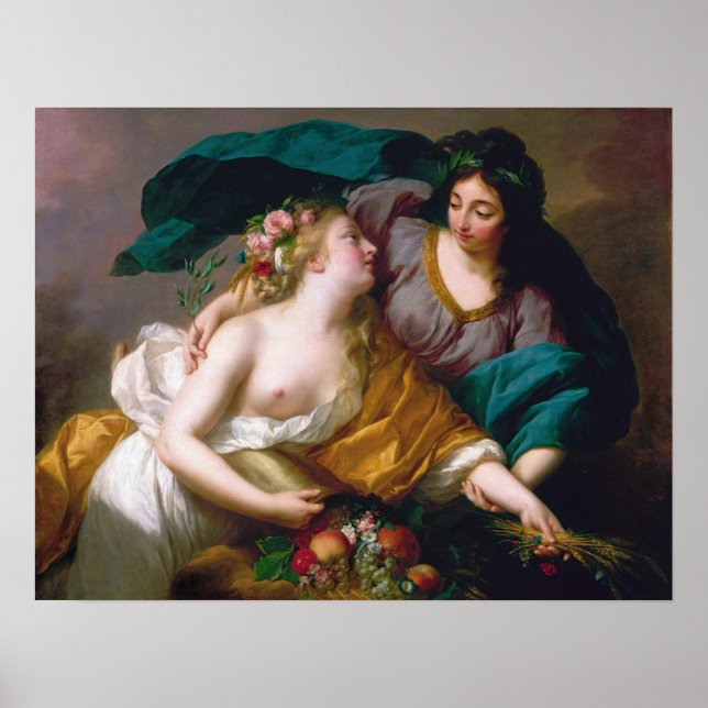 Vigée Le Brun - Peace Bringing Back Prosperity Poster (Front)