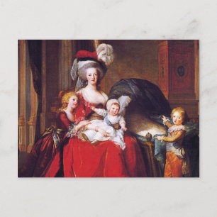 Vigée-Lebrun - Marie Antoinette and her children Postcard