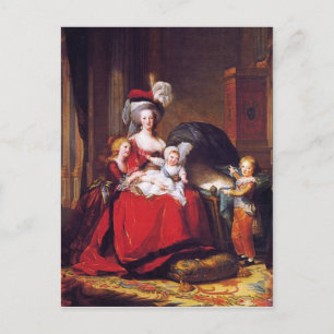 Vigée-Lebrun - Marie Antoinette and her children Postcard