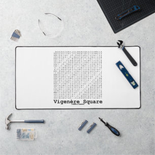 Vigenère Square Cryptography Tabula Rasa Desk Mat