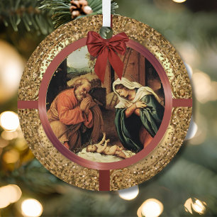 Vigil of the Nativity Christmas Eve Jesse Tree Metal Tree Decoration