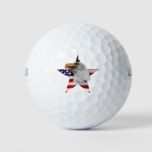 Vigilant Eagle, The American Flag, Patriotic Golf Balls