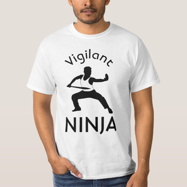 Vigilant Ninja funny customisable T-Shirt (Front)