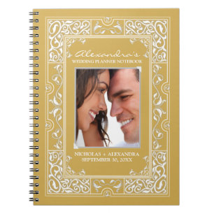 Vignette Bride's Wedding Planner Notebook (gold)