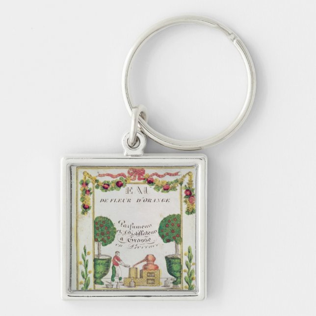 Vignette of 'Eau de Fleur d'Orange' Key Ring (Front)