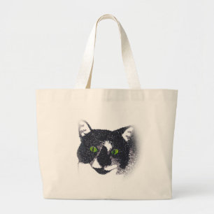 Vignette of Tuxedo Cat Face Bags