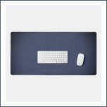 Vignetted Mottled Dark Denim Blue with Name Desk Mat<br><div class="desc">This desk mat design features a subtle blue signature on a vignetted mottled dark denim blue background.  Easily change or delete the name right on the product page!</div>