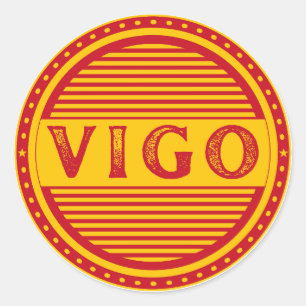 Vigo City Pride Emblem – Spanish Identity Classic Round Sticker