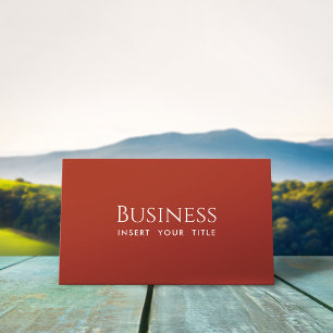 Vigourous Red Business Card