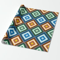 Vigourous Varicolored Geometric Rhombus Patch Work