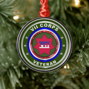 VII Armoured Corps Keepsake Christmas Metal Tree Decoration