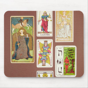 VIII Justice, seven tarot cards Mouse Mat