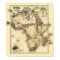 Viintage 1874 Map of Africa  Antique African Print