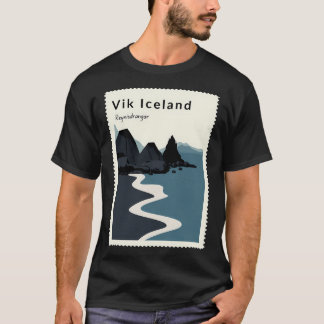 Vik Reynisfjara Black Sand Beach Iceland T-Shirt
