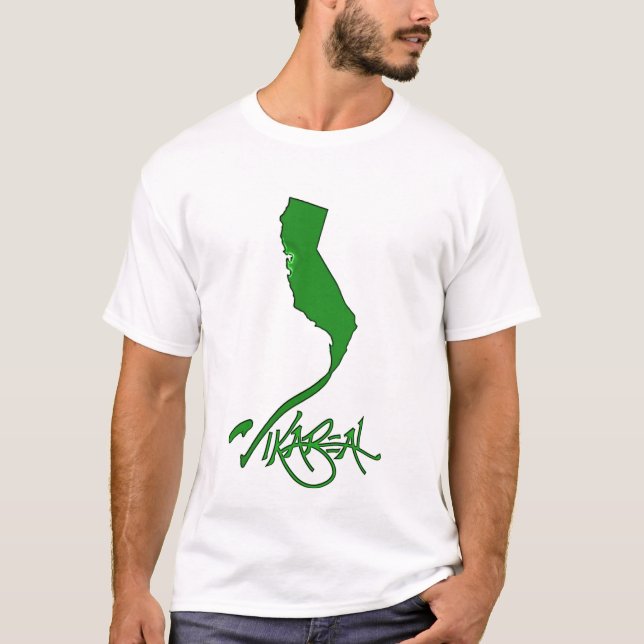 Vikareal California (emerald) T-Shirt (Front)
