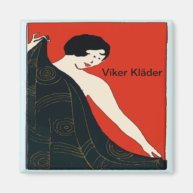 Viker kläder, Folding Clothes, change text Magnet (Front)