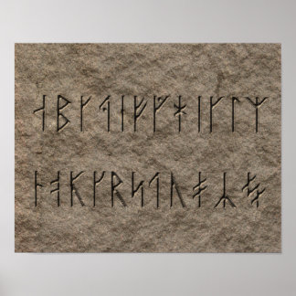Viking Alphabet Poster