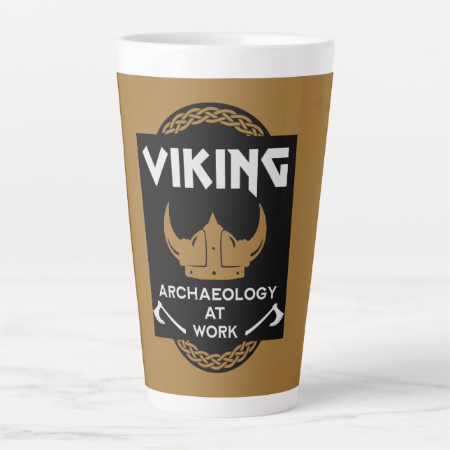 Viking Archaeology Latte Mug (Front)