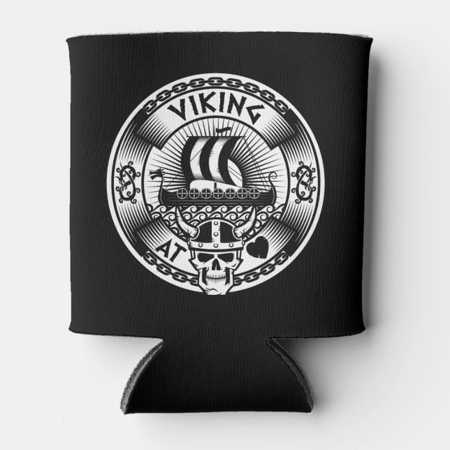 Viking at Heart Can Cooler (Front)
