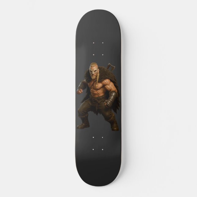 Viking Barbarian Hero Skateboard (Front)
